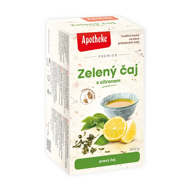 APOTHEKE Zelený čaj s citronem 20 sáčků
