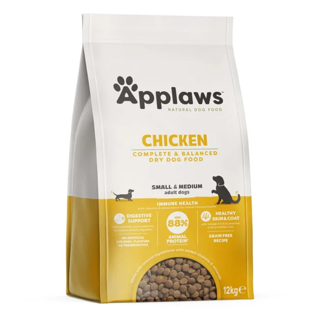 Applaws Adult Small & Medium Breed Chicken - výhodné balení: 2 x 12 kg
