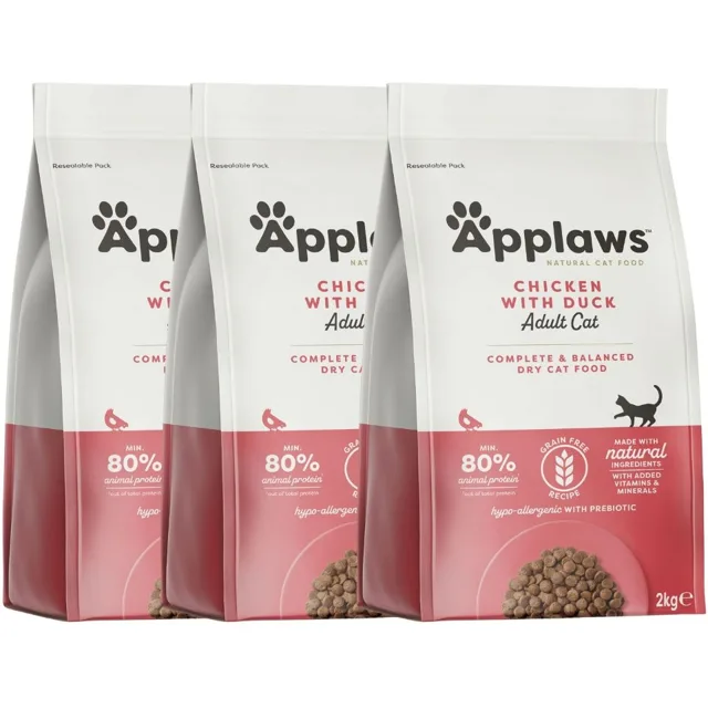 APPLAWS Cat Adult Chicken &amp; Duck 6 kg (3x2 kg)