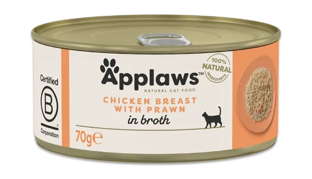 APPLAWS Cat Adult Chicken with Prawn in Broth kuřecí prsa s krevetami v vývaru 70 g