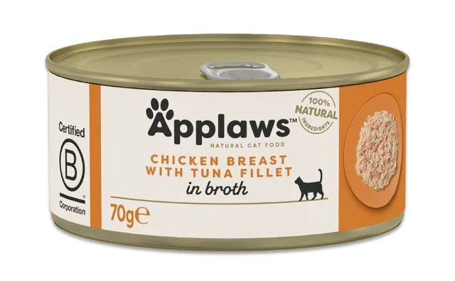 APPLAWS Cat Adult Chicken with Tuna in Broth kuřecí prsa s tuňákem v vývaru 70 g