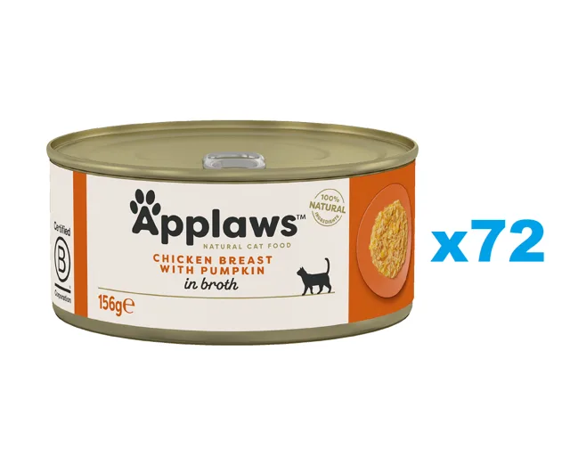 APPLAWS Cat Adult Kuře a Dýně 72x156 g