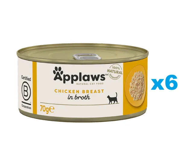 APPLAWS Cat Adult Kuřecí prsa 6x70 g