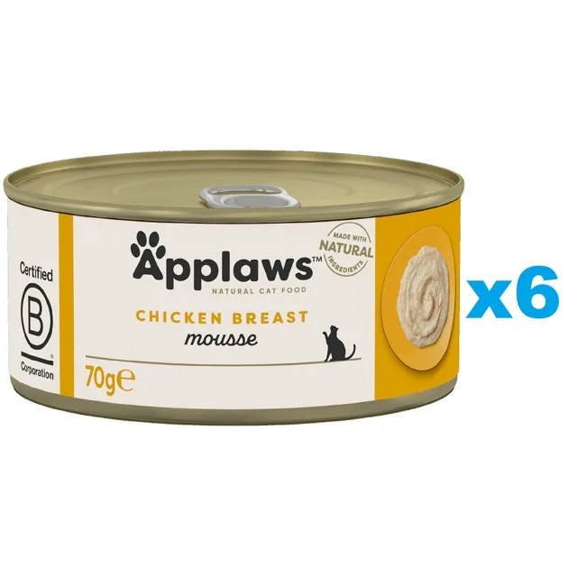 APPLAWS Cat Adult Mousse Kuře 6x70g