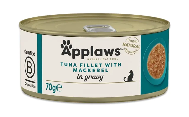 APPLAWS Cat Adult Tuna with Mackerel in Gravy filet z tuňáka s makrelou v omáčce 70 g