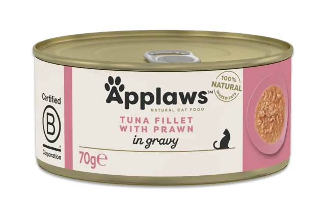 APPLAWS Cat Adult Tuna with Prawn in Gravy filet z tuňáka s krevetami v omáčce 70 g