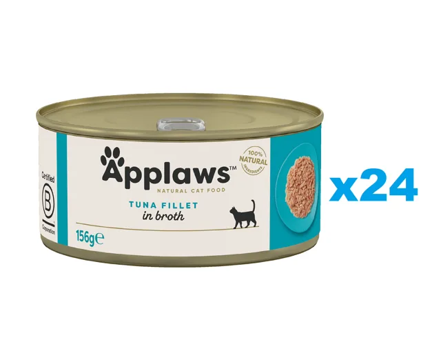 APPLAWS Cat Adult Tuňák ve vývaru 24x156 g