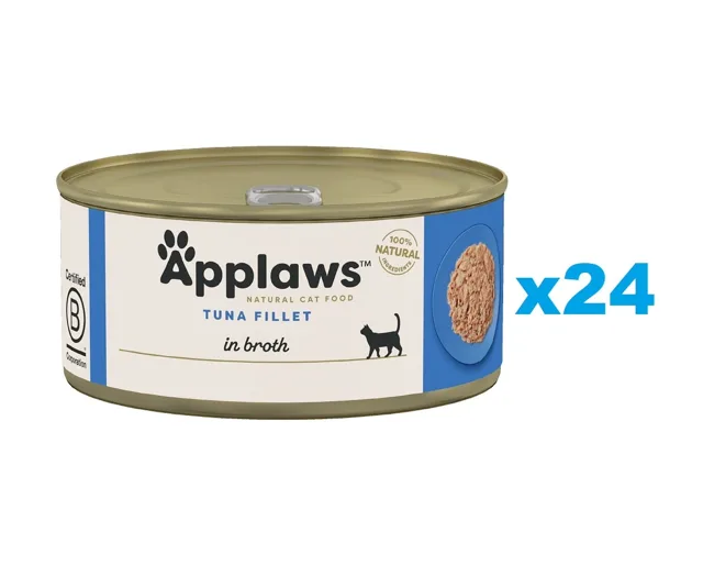 APPLAWS Cat Adult Tuňák ve vývaru 24x70 g