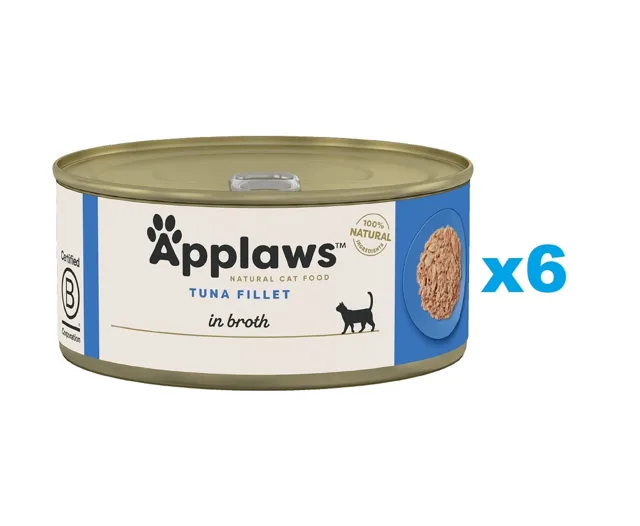 APPLAWS Cat Adult Tuňák ve vývaru 6x70 g