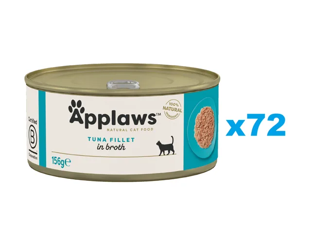 APPLAWS Cat Adult Tuňák ve vývaru 72x156 g