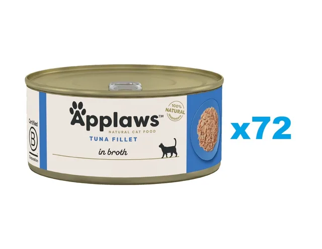 APPLAWS Cat Adult Tuňák ve vývaru 72x70 g