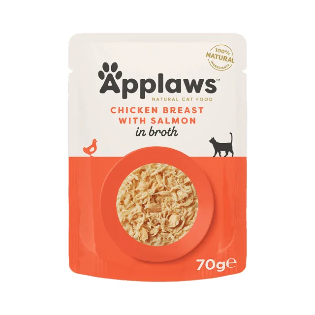 Applaws Cat kapsička kuřecí prsa s lososem 70 g