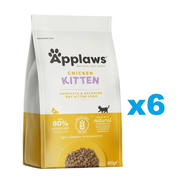 APPLAWS Cat Kitten Chicken 2,4 kg (6x400g) suché krmivo pro koťata s kuřecím masem