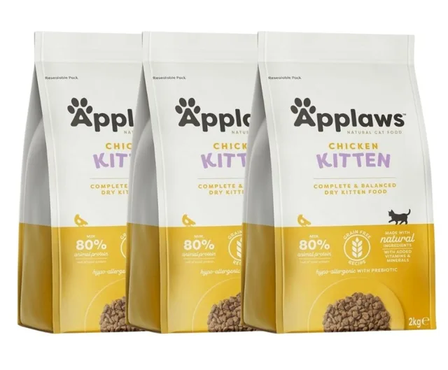 APPLAWS Cat Kitten Chicken 6 kg (3x2 kg) s kuřecím masem pro koťata