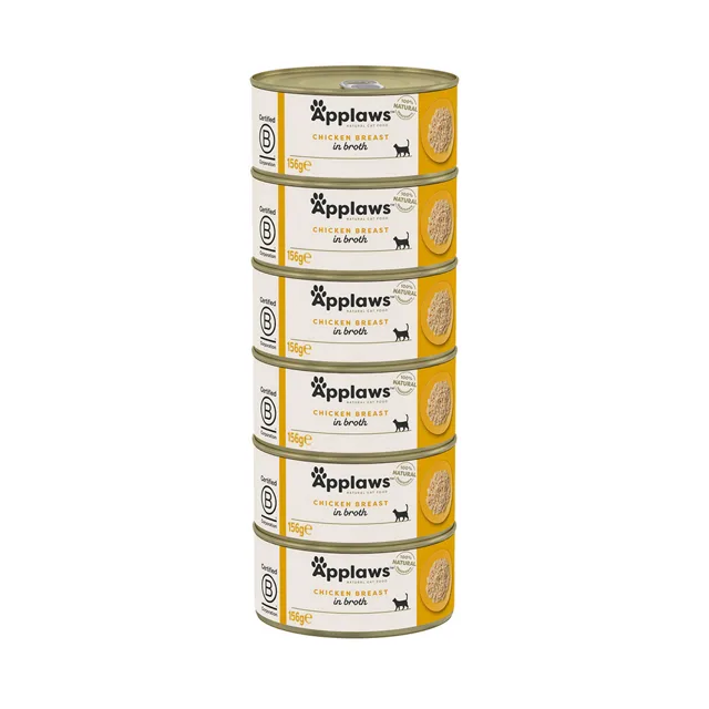 Applaws Cat Kuřecí prsa konzerva 6x156 g