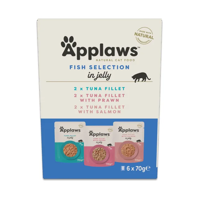 APPLAWS Cat Mix 6x70g Degustační multipack s rybami v kapsičkách v želé pro kočky