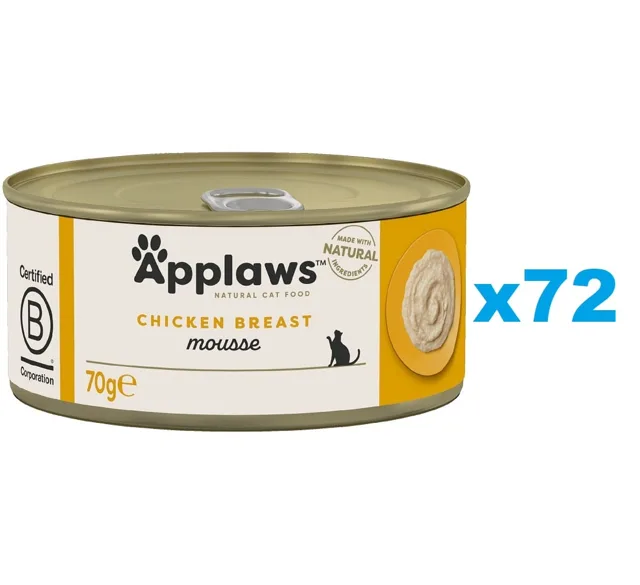 APPLAWS Cat Mousse Tin Kuře 72x70g