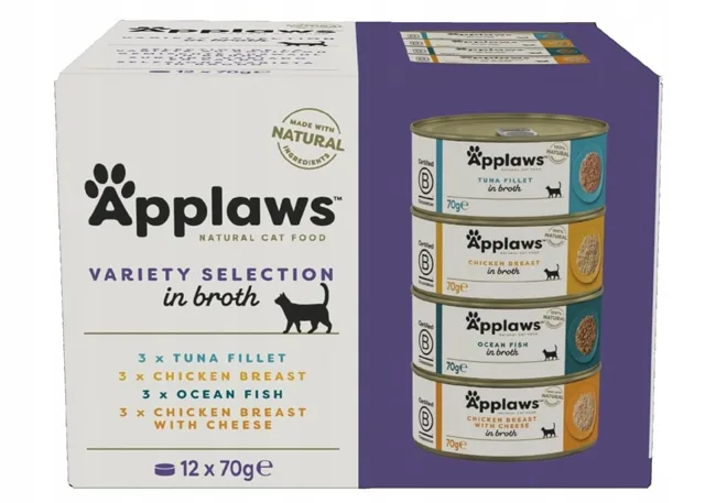 APPLAWS Cat multipack Supreme Colection mix 12 × 70 g