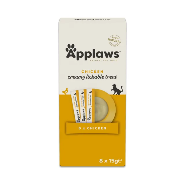 APPLAWS Cat Multipak pamlsky s příchutí kuřete na olizování pro kočky 32x15g