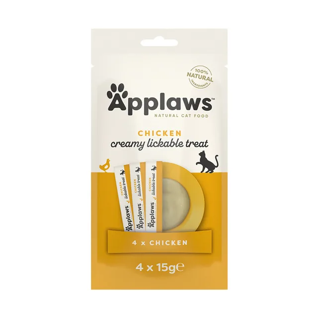 Applaws Cat Puree lízací pyré kuřecí 4x15 g