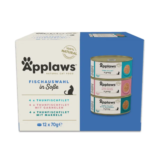 Applaws Cat v omáčce 24 x 70 g - výhodné balení - rybí výběr (3 druhy)