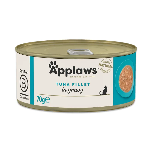 Applaws Cat v omáčce 48 x 70 g - výhodné balení - filet z tuňáka