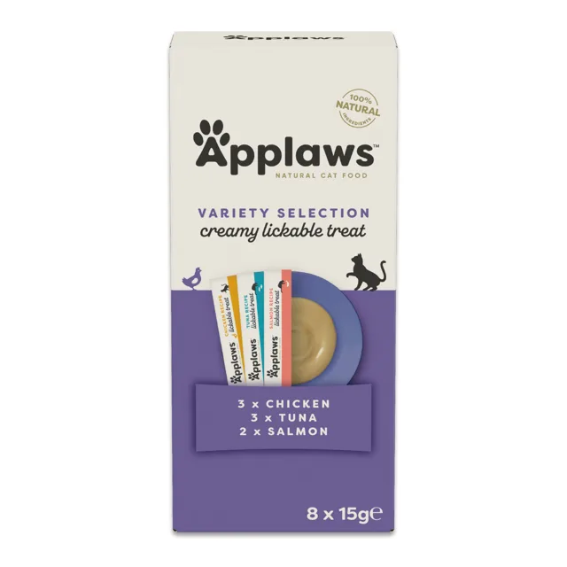 Applaws Creamy Treat 8 x 15 g - míchané balení (3 druhy)