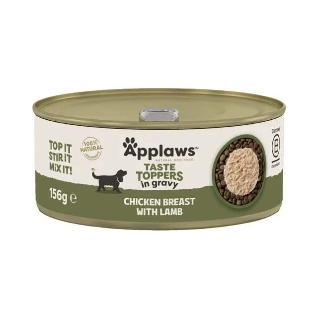 Applaws Dog Taste Toppers in Gravy Kuře s jehněčím konzerva 156 g