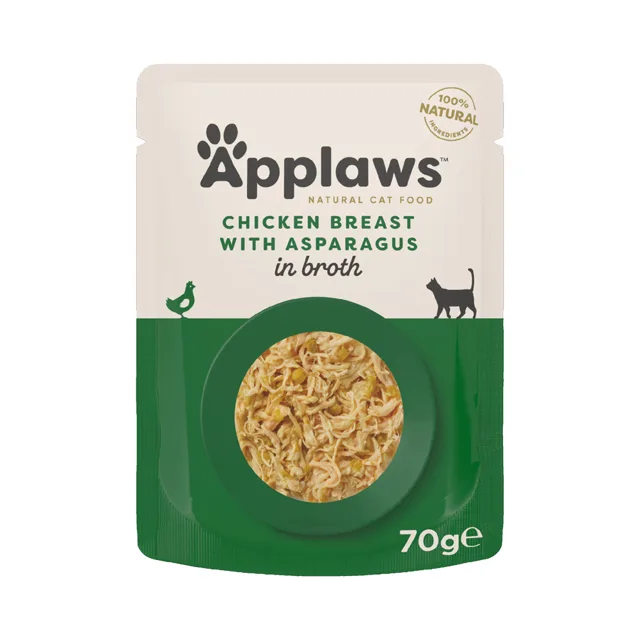 Applaws kapsičky 12 x 70 g - Kuřecí prsa s chřestem