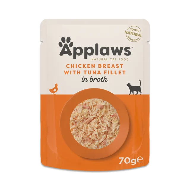 Applaws kapsičky 12 x 70 g - kuřecí prsa s filetem z tuňáka
