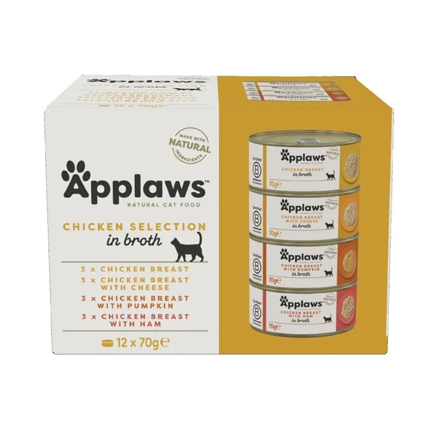 APPLAWS konzerva Cat Multipack Kuřecí 12x70g