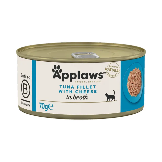 APPLAWS Konzerva pro kočky 70 g Tuňák a sýr