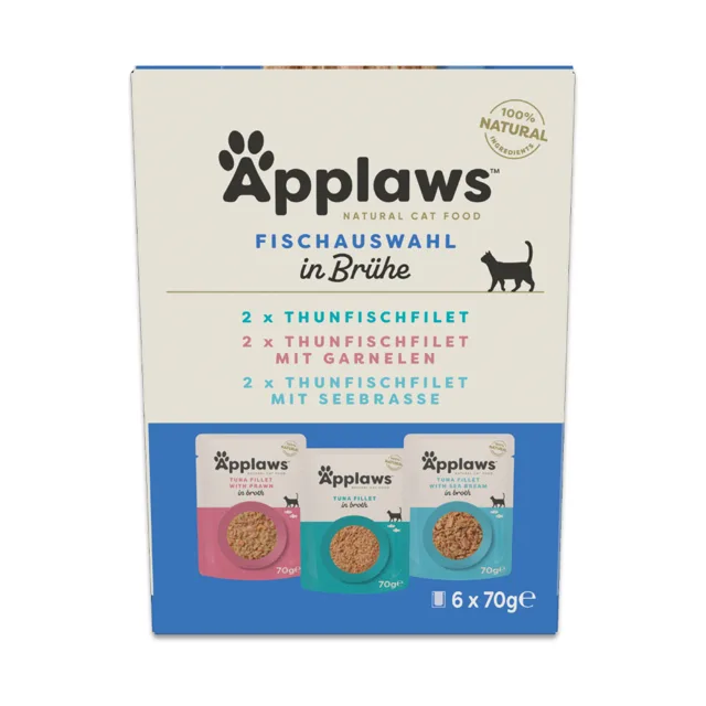 Applaws Pouch in Broth 6 x 70 g - míchané balení s kuřecím (3 druhy)