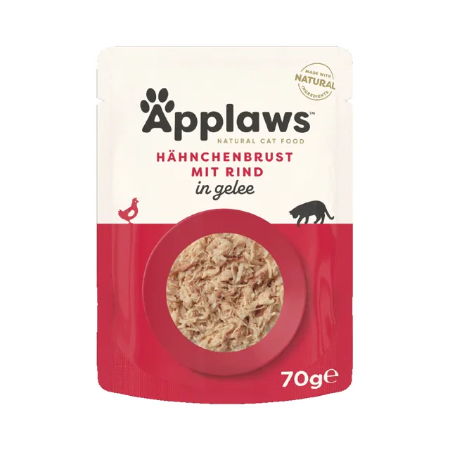 Applaws Pouch in Jelly 16 x 70 g - kuřecí s játry