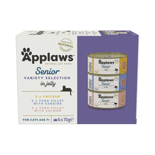 Applaws Senior 6 x 70 g - Tuňák s lososem