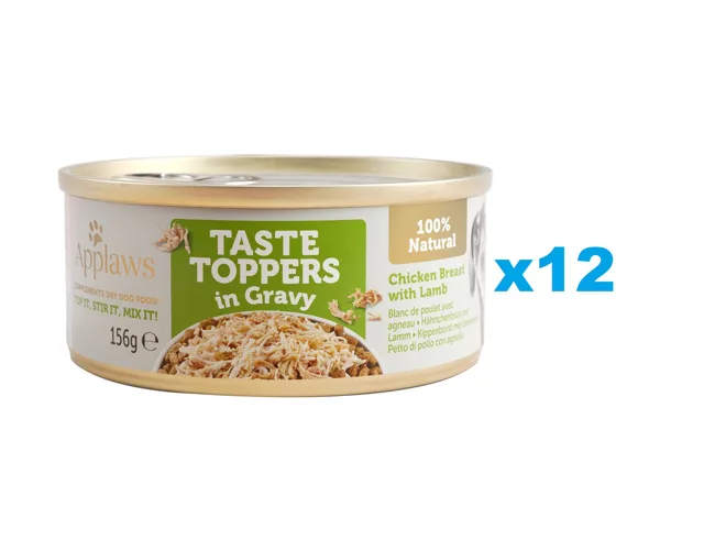 APPLAWS  Taste Topper Kuřecí prsa a jehněčí v omáčce 12x156 g