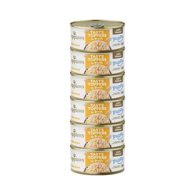 Applaws Taste Toppers Dog Puppy Kuřecí prsa konzerva 6x156 g