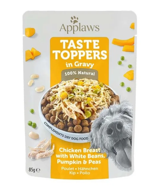 APPLAWS Taste Toppers Kuřecí prsa, fazole a dýně v želé 85 g