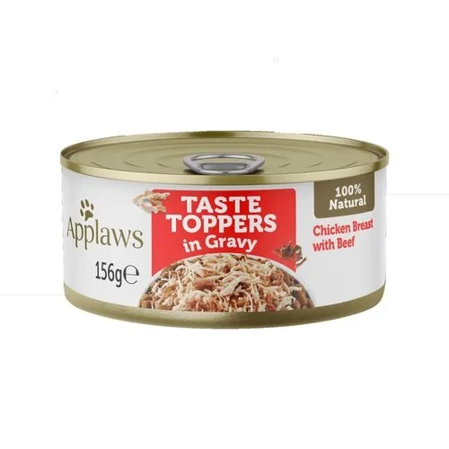 APPLAWS Taste Toppers Kuřecí prsa s hovězím v omáčce 156 g