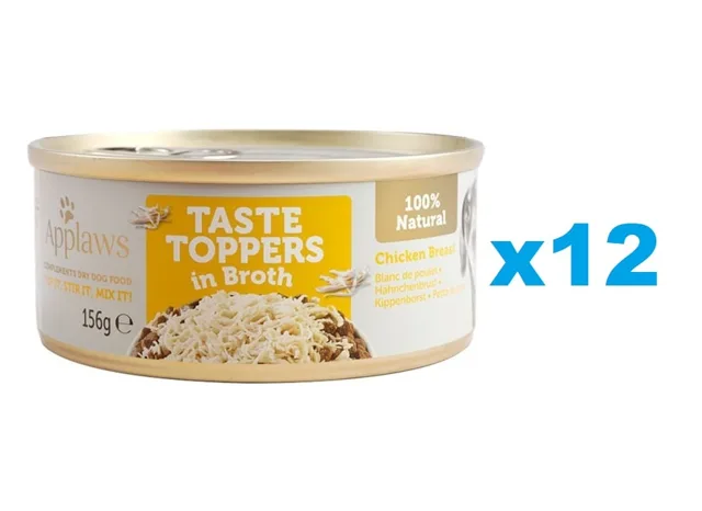 APPLAWS Taste Toppers Kuřecí prsa ve vývaru 12x156 g