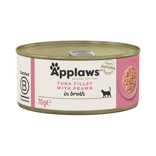 Applaws ve vývaru 24 ks (24 x 70 g) - Filé z tuňáka & krevety
