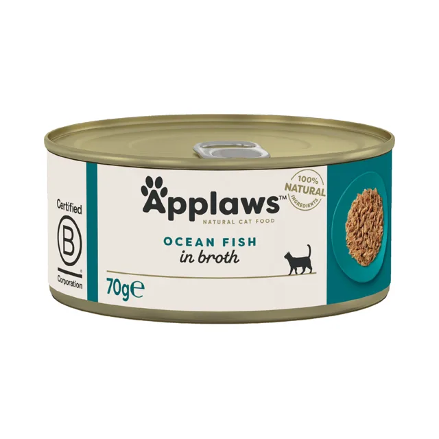 Applaws ve vývaru 24 ks (24 x 70 g) - Mořské ryby