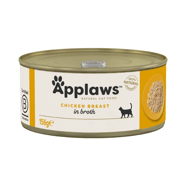 Applaws ve vývaru konzervy 6 x 156 g - Kuřecí prsa