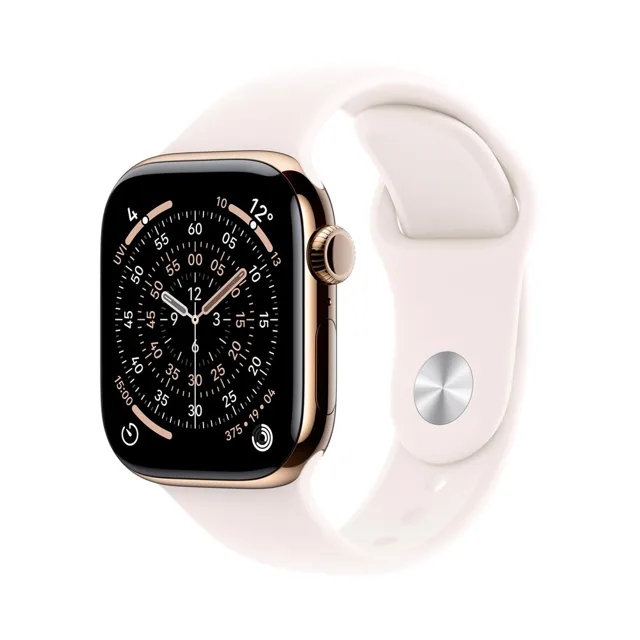 Apple Watch 11 46 mm titan, sportovní řemínek S/M chytré hodinky