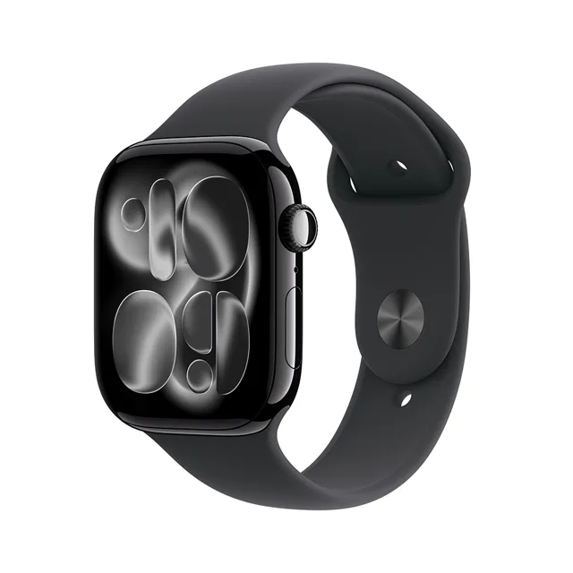 Apple Watch Series 11 46mm J. Black, Black SB, S/M chytré hodinky