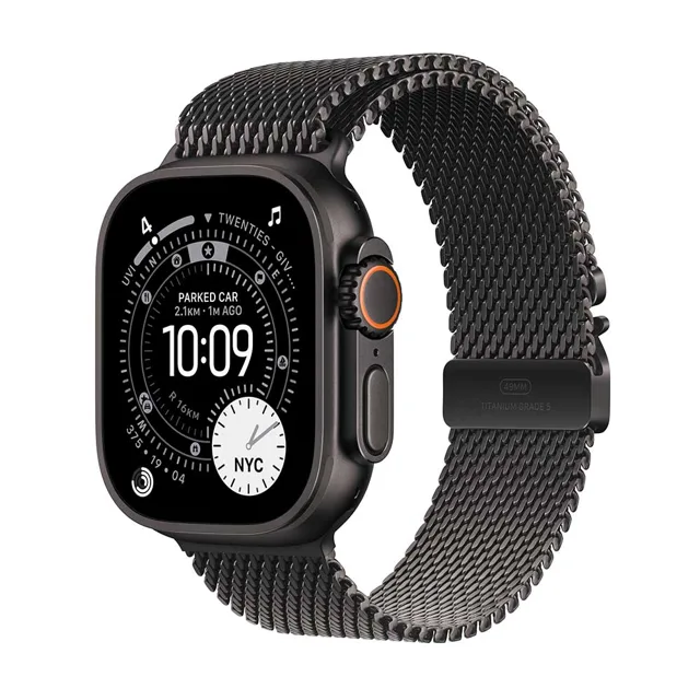 Apple Watch Ultra 3 Black Titan, Bl.Tit.Milane,L chytré hodinky