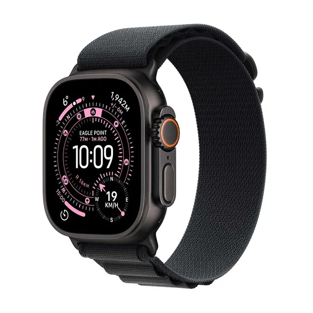 Apple Watch Ultra 3 Black Titan, Black Alpine,S chytré hodinky