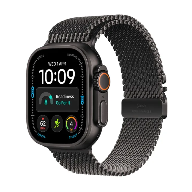 Apple Watch Ultra 4 Black Titan, Blc.Tit.Milane,M chytré hodinky