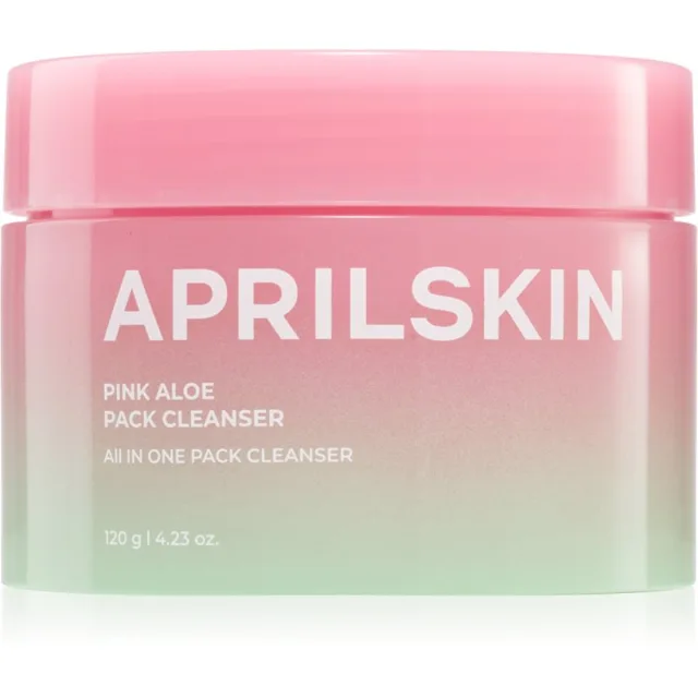 APRILSKIN Pink Aloe Pack Cleanser odličovací a čisticí balzám s hydratačním účinkem 120 g