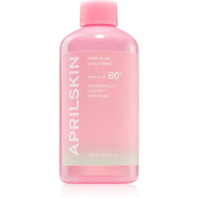 APRILSKIN Pink Aloe Vita Toner hydratační tonikum pro posílení kožní bariéry 250 ml